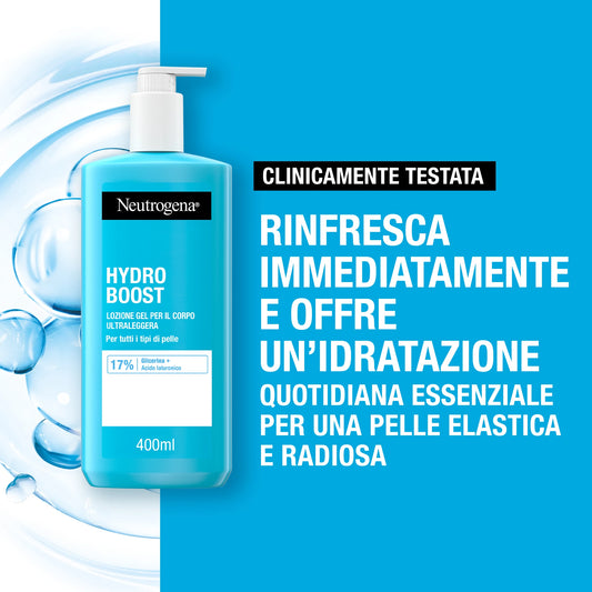 Neutrogena Hydro Boost - Body Lotion Fluida Corpo Idratante in Gel, 400ml