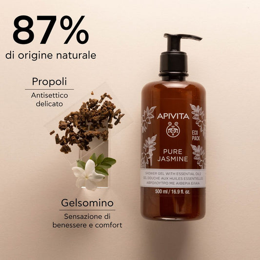 APIVITA PURE JASMINE Gel Doccia con Oli Essenziali