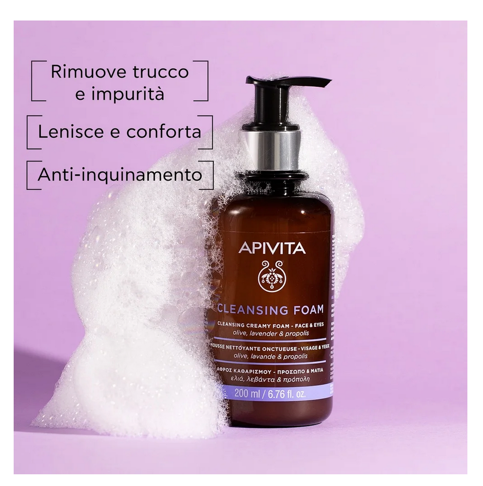 Apivita Mousse Detergente Cremosa 200ml