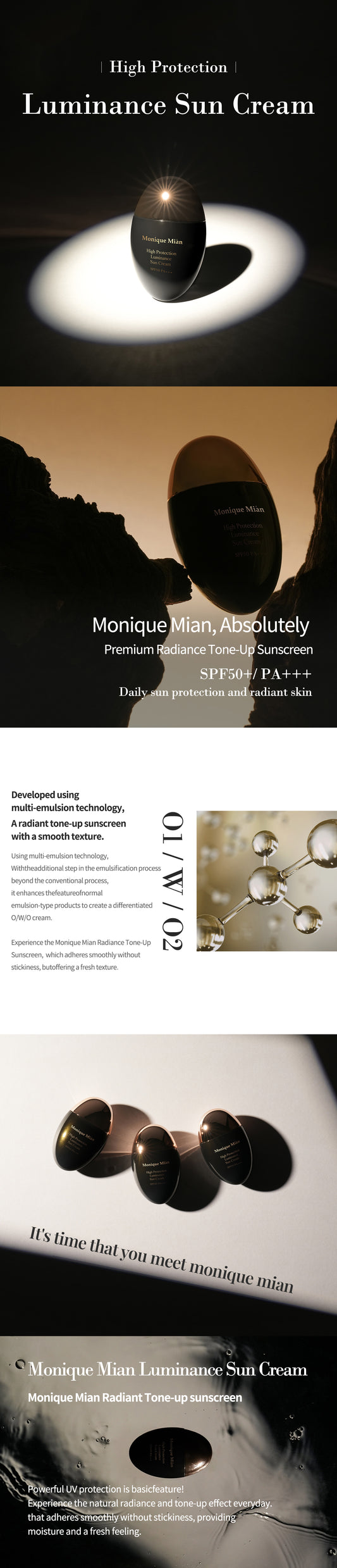 Monique Mián Crema solare ad alta protezione SPF50