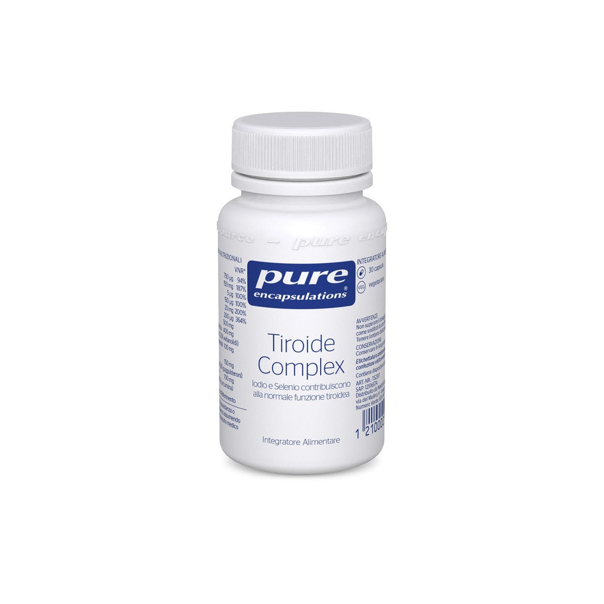 Pure encapsulations tiroide complex 30 capsule