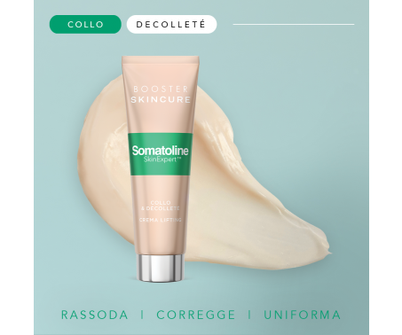 Somatoline SkinExpert, Skincure Collo e Décolléte Crema Lifting, Trattamento Viso Anti-età, Peptide Bioattivo 50ml